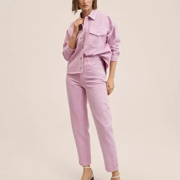 Mango high-rise tapered jeans size 4 - Picture 6 of 6